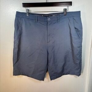 johnnie-O Performance Shorts Mens Sz 36 Blue Golf Stretch Casual